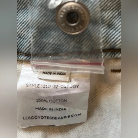 Les Coyotes De Paris Joy Denim Skirt Light Wash Size 38 - Picture 7 of 11